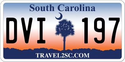 SC license plate DVI197