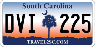 SC license plate DVI225