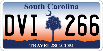 SC license plate DVI266