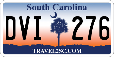 SC license plate DVI276
