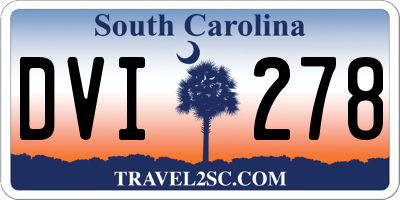 SC license plate DVI278
