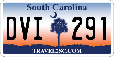 SC license plate DVI291