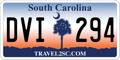SC license plate DVI294