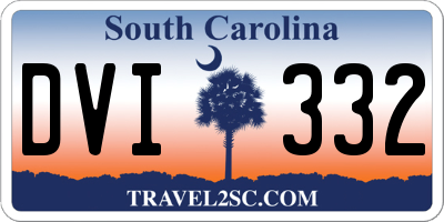 SC license plate DVI332