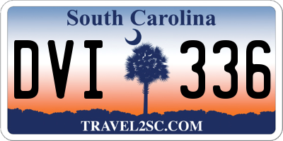 SC license plate DVI336