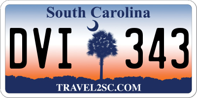 SC license plate DVI343