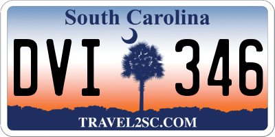 SC license plate DVI346