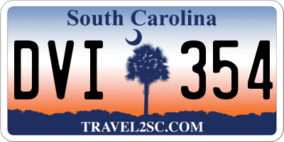 SC license plate DVI354