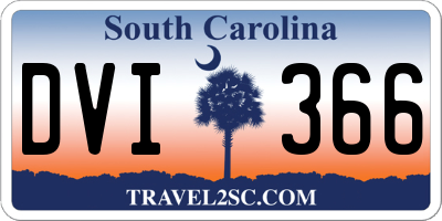 SC license plate DVI366