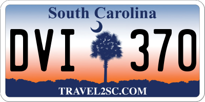 SC license plate DVI370