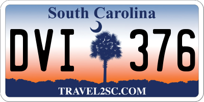 SC license plate DVI376