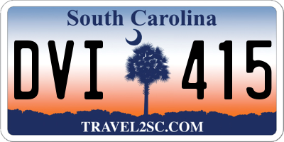SC license plate DVI415