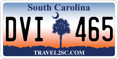 SC license plate DVI465