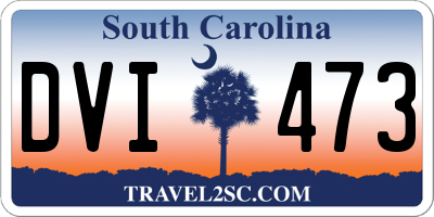 SC license plate DVI473