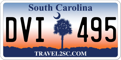 SC license plate DVI495