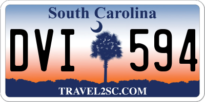 SC license plate DVI594