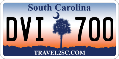 SC license plate DVI700