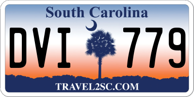 SC license plate DVI779