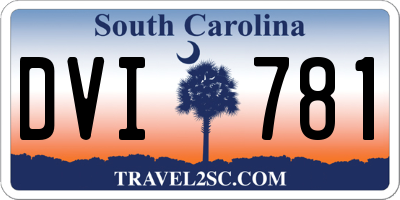 SC license plate DVI781