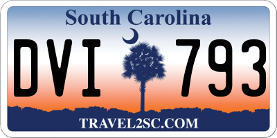 SC license plate DVI793