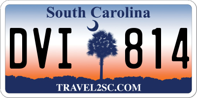 SC license plate DVI814