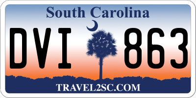 SC license plate DVI863