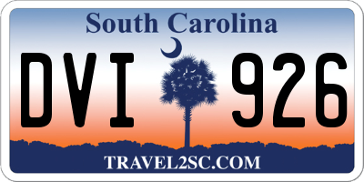 SC license plate DVI926
