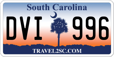 SC license plate DVI996