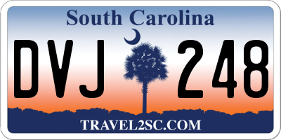 SC license plate DVJ248