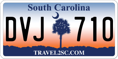 SC license plate DVJ710