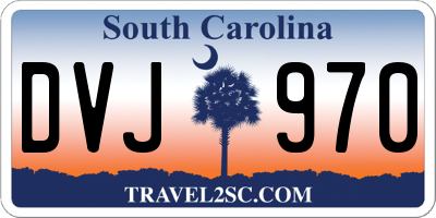 SC license plate DVJ970