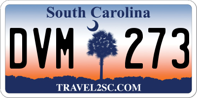 SC license plate DVM273