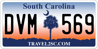 SC license plate DVM569