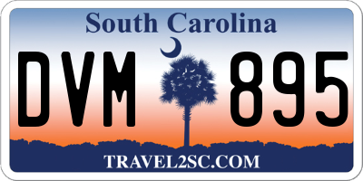 SC license plate DVM895