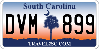 SC license plate DVM899