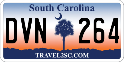 SC license plate DVN264