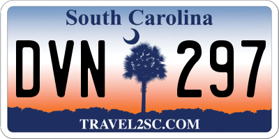 SC license plate DVN297