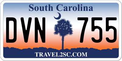SC license plate DVN755