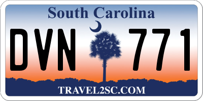 SC license plate DVN771