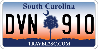 SC license plate DVN910