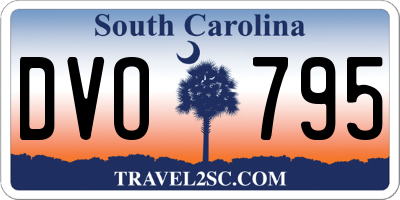 SC license plate DVO795