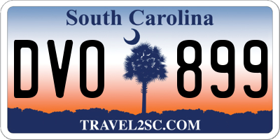 SC license plate DVO899