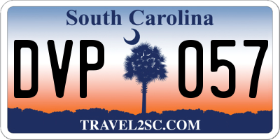 SC license plate DVP057