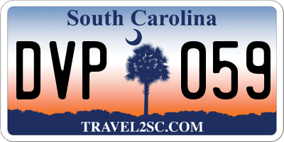 SC license plate DVP059