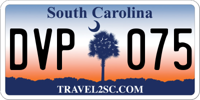 SC license plate DVP075