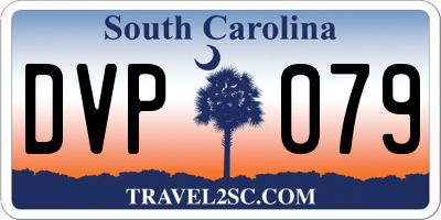SC license plate DVP079