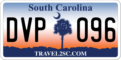 SC license plate DVP096