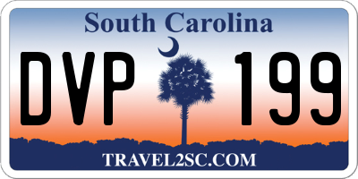 SC license plate DVP199