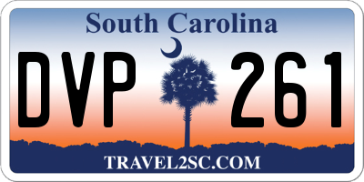 SC license plate DVP261