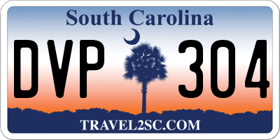 SC license plate DVP304
